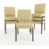 image:imageFlash Furniture HERCULES Series 185W Stacking Church Chair in Navy Blue Fabric  Gold Vein FrameBeige Patterned FabricGold Vein Frame