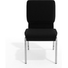 image:imageFlash Furniture HERCULES Series 185W Stacking Church Chair in Navy Blue Fabric  Gold Vein FrameBlack FabricSilver Vein Frame