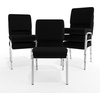 image:imageFlash Furniture HERCULES Series 185W Stacking Church Chair in Navy Blue Fabric  Gold Vein FrameBlack FabricSilver Vein Frame