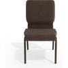 image:imageFlash Furniture HERCULES Series 185W Stacking Church Chair in Navy Blue Fabric  Gold Vein FrameBrown FabricGold Vein Frame