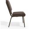 image:imageFlash Furniture HERCULES Series 185W Stacking Church Chair in Navy Blue Fabric  Gold Vein FrameBrown FabricGold Vein Frame