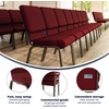 image:imageFlash Furniture HERCULES Series 185W Stacking Church Chair in Navy Blue Fabric  Gold Vein FrameBurgundy FabricGold Vein Frame