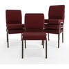 image:imageFlash Furniture HERCULES Series 185W Stacking Church Chair in Navy Blue Fabric  Gold Vein FrameBurgundy Patterned FabricGold Vein Frame