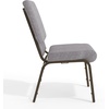 image:imageFlash Furniture HERCULES Series 185W Stacking Church Chair in Navy Blue Fabric  Gold Vein FrameGray FabricGold Vein Frame