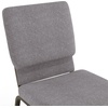 image:imageFlash Furniture HERCULES Series 185W Stacking Church Chair in Navy Blue Fabric  Gold Vein FrameGray FabricGold Vein Frame