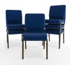 image:imageFlash Furniture HERCULES Series 185W Stacking Church Chair in Navy Blue Fabric  Gold Vein FrameNavy Blue FabricGold Vein Frame