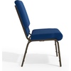 image:imageFlash Furniture HERCULES Series 185W Stacking Church Chair in Navy Blue Fabric  Gold Vein FrameNavy Blue FabricGold Vein Frame