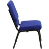 image:imageFlash Furniture HERCULES Series 185W Stacking Church Chair in Navy Blue Fabric  Gold Vein FrameNavy Blue FabricGold Vein Frame