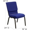 image:imageFlash Furniture HERCULES Series 185W Stacking Church Chair in Navy Blue Fabric  Gold Vein FrameNavy Blue FabricGold Vein Frame