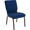 image:imageFlash Furniture HERCULES Series 185W Stacking Church Chair in Navy Blue Fabric  Gold Vein FrameNavy Blue FabricGold Vein Frame