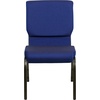 image:imageFlash Furniture HERCULES Series 185W Stacking Church Chair in Navy Blue Fabric  Gold Vein FrameNavy Blue Patterned FabricGold Vein Frame
