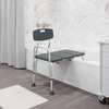 image:imageFlash Furniture HERCULES Series 300 Lb Capacity Adjustable Gray Bath amp Shower Transfer Bench with Back and Side ArmGrey