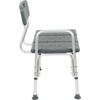 image:imageFlash Furniture HERCULES Series 300 Lb Capacity Adjustable Gray Bath amp Shower Transfer Bench with Back and Side ArmGrey
