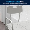 image:imageFlash Furniture HERCULES Series 300 Lb Capacity Adjustable Gray Bath amp Shower Transfer Bench with Back and Side ArmWhite