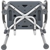 image:imageFlash Furniture HERCULES Series 300 Lb Capacity Adjustable White Bath amp Shower Chair with Quick Release Back amp ArmsGrey