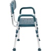 image:imageFlash Furniture HERCULES Series 300 Lb Capacity Adjustable White Bath amp Shower Chair with Quick Release Back amp ArmsNavy