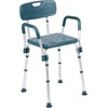 image:imageFlash Furniture HERCULES Series 300 Lb Capacity Adjustable White Bath amp Shower Chair with Quick Release Back amp ArmsNavy