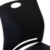 image:imageFlash Furniture HERCULES Series Set of 5 Commercial Stack Chair  660 lb Capacity  Durable Navy Perforated Plastic Back  Black Powder Coated Steel Sled BaseBlack