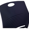 image:imageFlash Furniture HERCULES Series Set of 5 Commercial Stack Chair  660 lb Capacity  Durable Navy Perforated Plastic Back  Black Powder Coated Steel Sled BaseNavy
