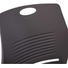 image:imageFlash Furniture HERCULES Series Set of 5 Commercial Stack Chair  660 lb Capacity  Durable Navy Perforated Plastic Back  Black Powder Coated Steel Sled BaseGrey