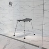 image:imageFlash Furniture HERCULES Series ToolFree and Quick Assembly 300 Lb Capacity Adjustable Gray Bath amp Shower Chair with Nonslip Feet