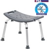 image:imageFlash Furniture HERCULES Series ToolFree and Quick Assembly 300 Lb Capacity Adjustable Gray Bath amp Shower Chair with Nonslip Feet