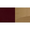 image:imageFlash Furniture HERCULES Series Vertical Slat Back Mahogany Wood Restaurant BarstoolBurgundy Vinyl SeatNatural Wood Frame