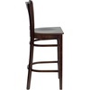 image:imageFlash Furniture HERCULES Series Vertical Slat Back Mahogany Wood Restaurant BarstoolWalnut Wood SeatWalnut Wood Frame
