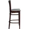 image:imageFlash Furniture HERCULES Series Vertical Slat Back Mahogany Wood Restaurant BarstoolWalnut Wood SeatWalnut Wood Frame