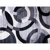 image:imageFlash Furniture Harken Collection 6 x 9 Geometric Area Rug  Black and Gray Olefin Facing  Jute Backing  Living Room or Bedroom