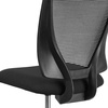 image:imageFlash Furniture Harper Ergonomic MidBack Mesh Drafting Chair with Black Fabric Seat and Adjustable Foot RingContemporary