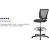 image:imageFlash Furniture Harper Ergonomic MidBack Mesh Drafting Chair with Black Fabric Seat and Adjustable Foot RingContemporary