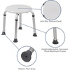 image:imageFlash Furniture Hercules Series Aluminum Bath and Shower Chair with Adjustable Seat Height AntiSlip Medical Shower Chair WhiteWhite