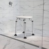 image:imageFlash Furniture Hercules Series Aluminum Bath and Shower Chair with Adjustable Seat Height AntiSlip Medical Shower Chair WhiteWhite
