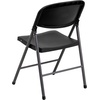 image:imageFlash Furniture Hercules Series Plastic Folding Chairs Lightweight Commercial Event Chairs with 330lb Static Weight Capacity Set of 4 WhiteBlackCharcoal Frame