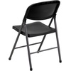 image:imageFlash Furniture Hercules Series Plastic Folding Chairs Lightweight Commercial Event Chairs with 330lb Static Weight Capacity Set of 4 WhiteBlackCharcoal Frame