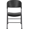 image:imageFlash Furniture Hercules Series Plastic Folding Chairs Lightweight Commercial Event Chairs with 330lb Static Weight Capacity Set of 4 WhiteBlackCharcoal Frame