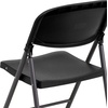 image:imageFlash Furniture Hercules Series Plastic Folding Chairs Lightweight Commercial Event Chairs with 330lb Static Weight Capacity Set of 4 WhiteBlackCharcoal Frame