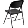 image:imageFlash Furniture Hercules Series Plastic Folding Chairs Lightweight Commercial Event Chairs with 330lb Static Weight Capacity Set of 4 WhiteBlackCharcoal Frame