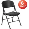 image:imageFlash Furniture Hercules Series Plastic Folding Chairs Lightweight Commercial Event Chairs with 330lb Static Weight Capacity Set of 4 WhiteBlackCharcoal Frame