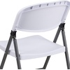 image:imageFlash Furniture Hercules Series Plastic Folding Chairs Lightweight Commercial Event Chairs with 330lb Static Weight Capacity Set of 4 WhiteWhiteCharcoal Frame