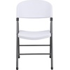 image:imageFlash Furniture Hercules Series Plastic Folding Chairs Lightweight Commercial Event Chairs with 330lb Static Weight Capacity Set of 4 WhiteWhiteCharcoal Frame