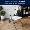 image:imageFlash Furniture Hercules Series Plastic Folding Chairs Lightweight Commercial Event Chairs with 330lb Static Weight Capacity Set of 4 WhiteWhiteCharcoal Frame