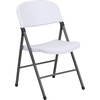 image:imageFlash Furniture Hercules Series Plastic Folding Chairs Lightweight Commercial Event Chairs with 330lb Static Weight Capacity Set of 4 WhiteWhiteCharcoal Frame