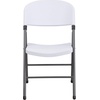 image:imageFlash Furniture Hercules Series Plastic Folding Chairs Lightweight Commercial Event Chairs with 330lb Static Weight Capacity Set of 4 WhiteWhiteCharcoal Frame