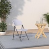 image:imageFlash Furniture Hercules Series Plastic Folding Chairs Lightweight Commercial Event Chairs with 330lb Static Weight Capacity Set of 4 WhiteWhiteCharcoal Frame