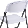 image:imageFlash Furniture Hercules Series Plastic Folding Chairs Lightweight Commercial Event Chairs with 330lb Static Weight Capacity Set of 4 WhiteWhiteCharcoal Frame