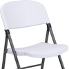image:imageFlash Furniture Hercules Series Plastic Folding Chairs Lightweight Commercial Event Chairs with 330lb Static Weight Capacity Set of 4 WhiteWhiteCharcoal Frame