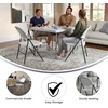 image:imageFlash Furniture Hercules Series Plastic Folding Chairs Lightweight Commercial Event Chairs with 330lb Static Weight Capacity Set of 4 WhiteWhiteCharcoal Frame