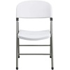 image:imageFlash Furniture Hercules Series Plastic Folding Chairs Lightweight Commercial Event Chairs with 330lb Static Weight Capacity Set of 4 WhiteWhiteGray Frame